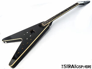 2016 Gibson USA Flying V Pro T BODY & NECK Guitar Parts American Ebony
