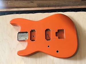 1985 Charvel USA San Dimas Left Handed Lefty Orange Guitar Body Kahler Ready