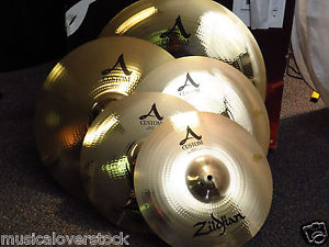 Zildjian A20579-11 5 Piece A Custom Cymbal Box Set BONUS Gig Bag Included