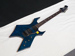 BC RICH MK7 Warlock electric GUITAR Trans Blue - Floyd Rose