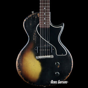 Rock N’ Roll Relics Guitars Thunders SC in Black over Burst w/ D Allen P90