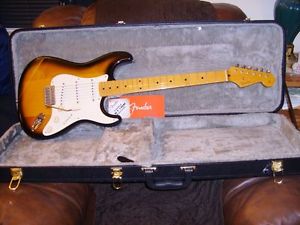 Fender Japan 57 Reissue Stratocaster 2,Tone Burst/Map-le Neck,FREE Set Up&Case.