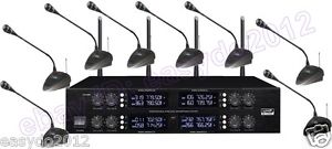 UPSCALE Professional Conference 8x50 CH Table Digital Wireless Microphone System