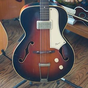 1956 National Valco Dynamic Archtop Hollowbody Electric Guitar USA W/ Case