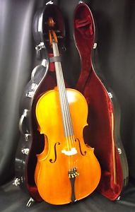 4/4 Antonio Stradivarius Copy Cello Outfit, with Deluxe Case