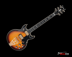 IBANEZ ARTIST AR725 DOUBLE AGENT DOUBLE CUTAWAY ELECTRIC GUITAR VIOLIN SUNBURST