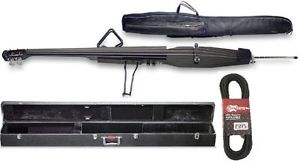 Stagg EDB-3/4 BLACK Electric Upright Double Bass w/Gig Bag & Hard Case WorldShip