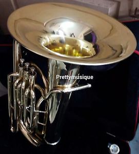 TUBA IN EB FLAT MADE OF PURE BRASS IN BRASS POLISH +HARD CASE BOX +FREE SHIPPING