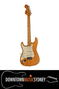 FENDER Stratocaster Natural Finish Electric Guitar Left Hand Vintage 1974 LH