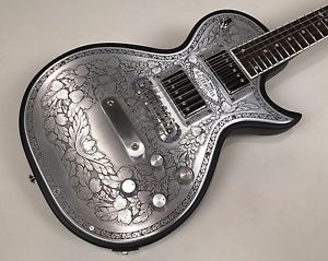 Zemaitis Casimere Series Metal Front (C24MF BK) in Matte Black w/ Hardshell Case