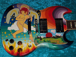 The Fool SG  Gibson USA  guitar vintage cream  hand painted 61 reissue standard