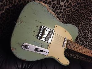 Telecaster Heavy Relic Retro 50's Surf Green Tele Custom "Awesome" Special