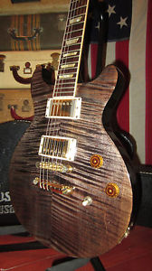 2005 Gibson Les Paul DC Standard Electric Guitar Charcoal Flame Top w/ OHSC