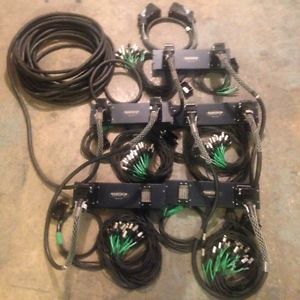 Ramtech Rack Panel. Ramlatch Audio Distribution with cross stage.  32 Channels.