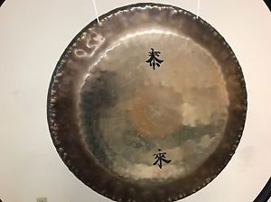 VINTAGE PAISTE 30” SYMPHONIC GONG; BONHAM 1960’s