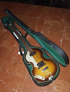 1963 Reissue Left Handed Hofner Beatles Bass Classic Original Case '63