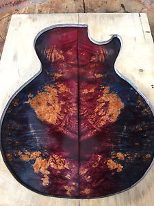 Stabilized Maple Burl Guitar Book Match Set - .25 x 16 x 20.4 - SBM-50