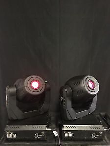 Lot 4 x Chauvet Q-Spot 575's with 2 Dual Road Cases