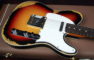 2017 Fender 1960 Heavy Relic Telecaster Custom Tele Handwound P/Us 7lbs 2oz