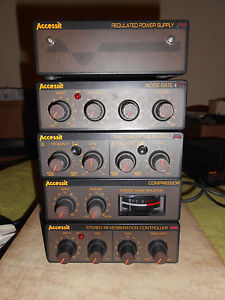 Accessit EQ Compressor Gate & Spring Reverb Effects Processors, Great Vintage FX