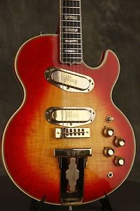 1973 Gibson Custom L-5 S Cherry Sunburst 2-piece FLAME MAPLE top + back