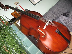 Max Renz Kontrabass !!! Bass Hervorragender Klang ! Antik Sehr Alt. Mensur 98cm