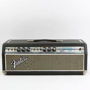Vintage 1967 Fender Bassman AB165 Silverface Drip Edge Head!