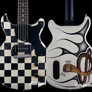 Rock N’ Roll Relics Guitars Thunders DC Checkerboard & Cobra graphics