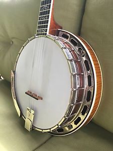 Beautiful Curly Maple Gibson Parts Banjo With Hatfield Tone Ring