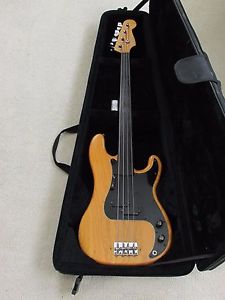 1970's Fretless Fender Precision Bass w/ ebony fingerboard and case