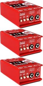Radial JDX 48 1-channel Active Instrument Direct Box (3-pack) Value Bundle