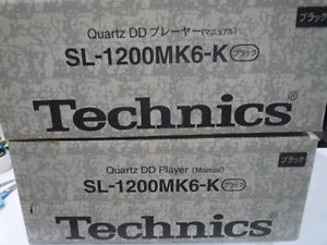 DJ Turntable Technics SL 1200 MK6 Black 1 pair from Jpan
