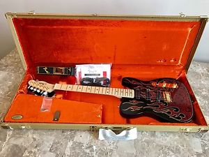 Fender Artist James Burton Telecaster Red Paisley Flames w Hard Case Tele