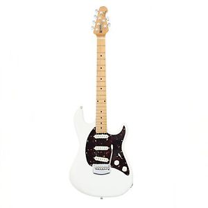 Ernie Ball Music Man - Electric Guitar - Cutlass - White w/brown plate