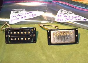 GIBSON PATENT DECAL GOLD  HUMBUCKING PICKUPS 1973 MATCHED LES PAUL CUSTOM ES-355