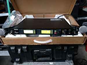 SHURE UR4D Dual-Channel Wireless receiver With 2 UR2 SM58 H4 (518-578 MHz )