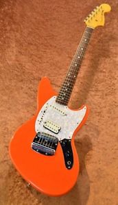 Fender Japan JAGSTANG Orange w/soft case F/S Guitar Bass from Japan #E1081