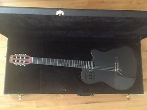 Godin ACS-SA Slim Nylon String Cedar Top Acoustic-Electric Guitar Black Pearl