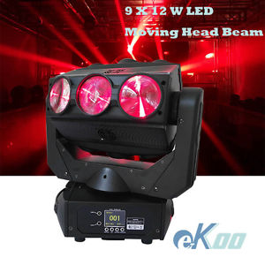 9X12 W LED RGBW Moving Head Beam Stage Light DJ Club American