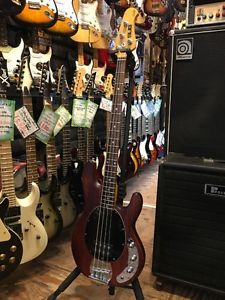 Sterling by MUSIC MAN SUB RAY 4 Natural Bass guitar Gig case From JAPAN #T741