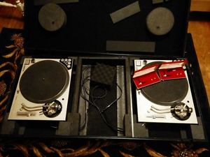 2 MINT Condition Technics SL-1200 M3D With Road Case and DJ Extras Included!