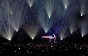 Rose Brand ShowLED Chameleon backdrop of colorful, twinkling RGB LEDs