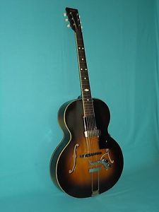 VINTAGE 1940'S VEGA C-46 ARCHTOP GUITAR WITH ADDED PICKUP