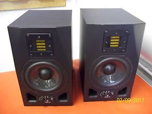 ADAM AUDIO A5X POWERED STUDIO MONITOR SPEAKERS PAIR EXCELLENT CONDITION FREE S&H