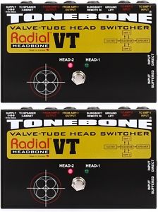 Radial Headbone VT - Tube Amp Head Switcher (2-pack) Value Bundle