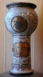 RARISSIME DERBOUKA DE MARIAGE D'ALGER - Terre cuite - Algérie milieu XIXe 1850-1