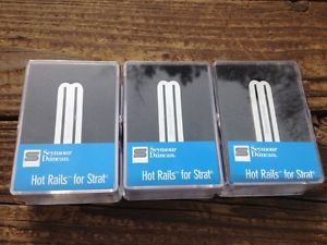NEW Seymour Duncan SHR-1 Strat Hot Rails Set White 2x SHR-1n / 1x SHR-1b