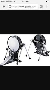 Roland V-Kick Trigger Pad   Black Chrome. KD-140-BC