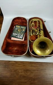 A RARE F.E OLDS & Son Ambassador Baritone Euphonium Three Valves.