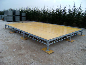 PALCO MODULARE\ مرحلة حدات\ modular stage 6x4m H 0,40-0,70m NUOVO